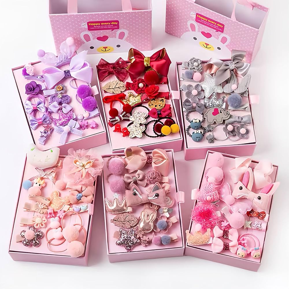 18-Piece Kids Hair Accessories Gift Box Set