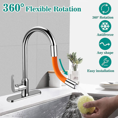 306 Degree Rotating Flexible Water Faucet Extender (20cm)