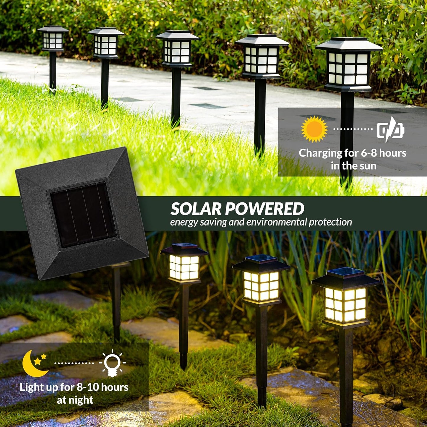 LED Solar Japanese Style Pathway Light