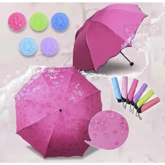 Magic UV Folding Sun/Rain Windproof Flowering Umbrella