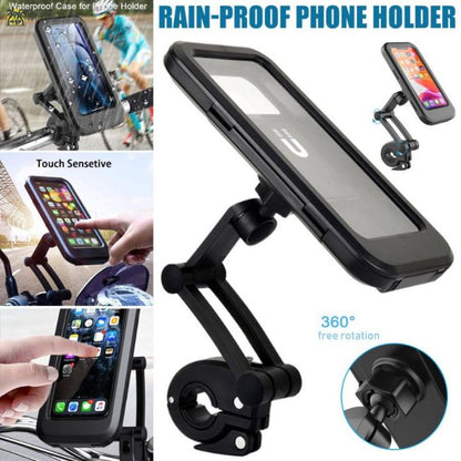 Adjustable Waterproof Motorcycle & Bicycle Phone Holder Case
