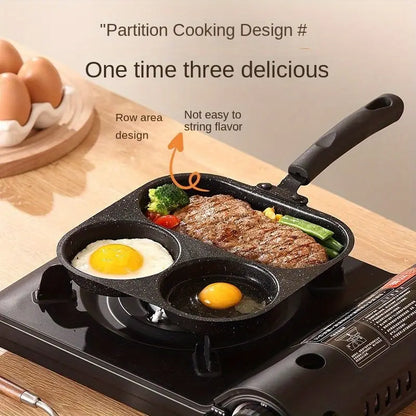 3-in-1 Non-Stick Cast Iron Breakfast Pan