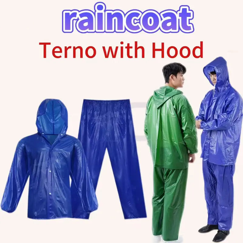 Unisex Pants and Jacket Raincoat Set