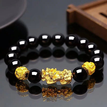 Black Obsidian Piyao Wealth Bracelet