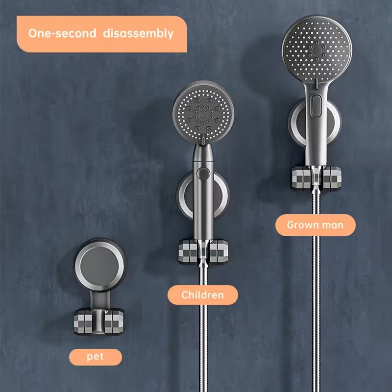 Adjustable Power Suction Shower Head Holder