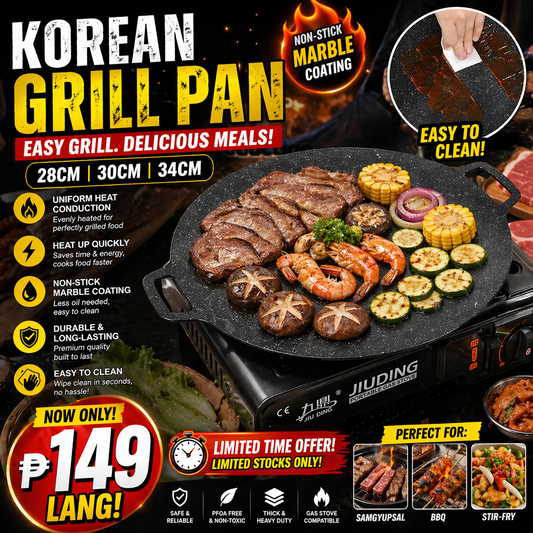 Multipurpose Korean Style Die-cast Aluminum Grill Pan