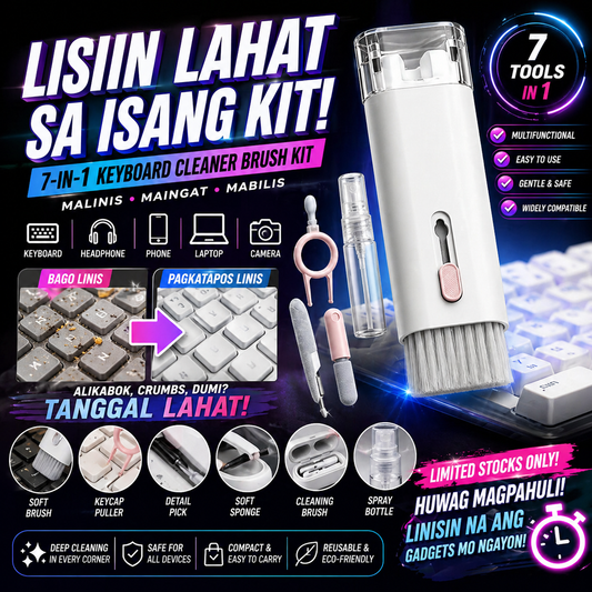 7-in-1 Keyboard Cleaner Brush Kit Cleaning Tools