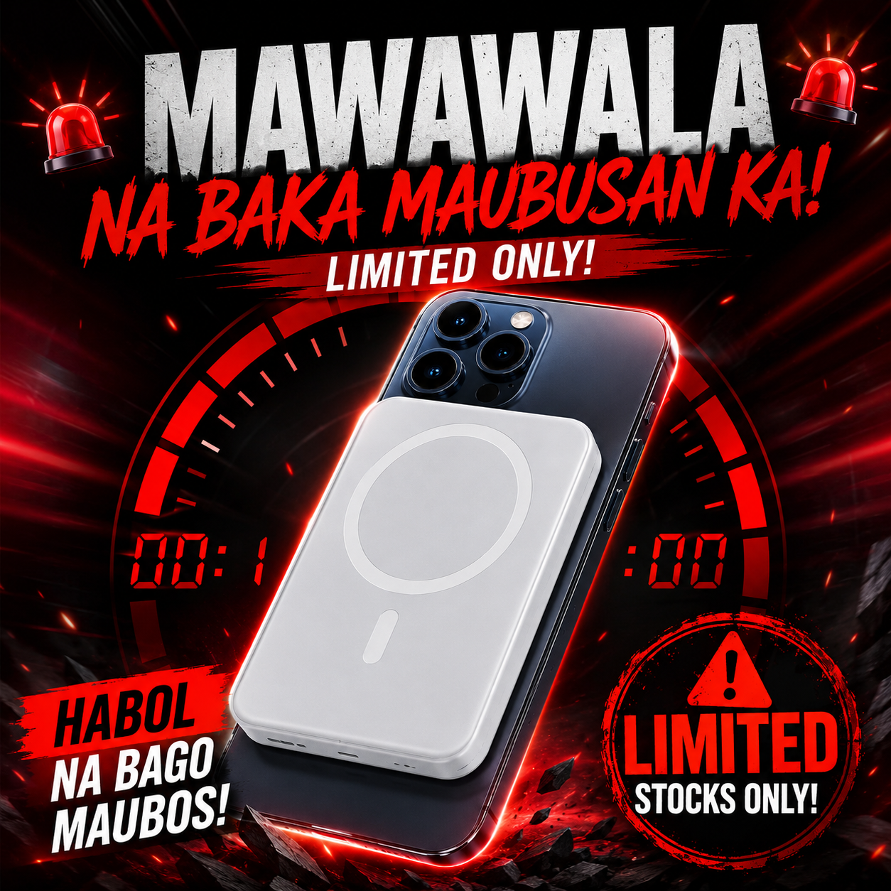 Magnetic Wireless Power Bank  5000mAh