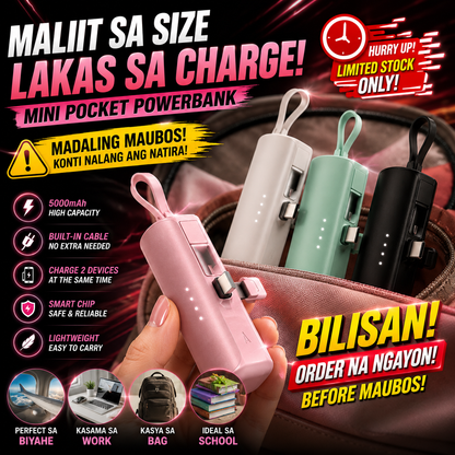 MINI POCKET LIPSTICK SIZE POWERBANK