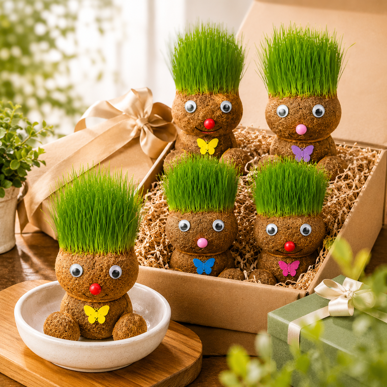 Indoor Growing Grass Head Doll