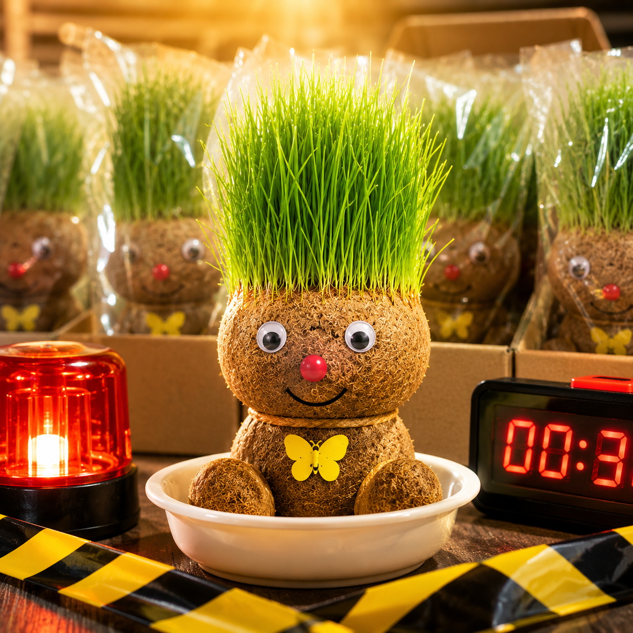 Indoor Growing Grass Head Doll