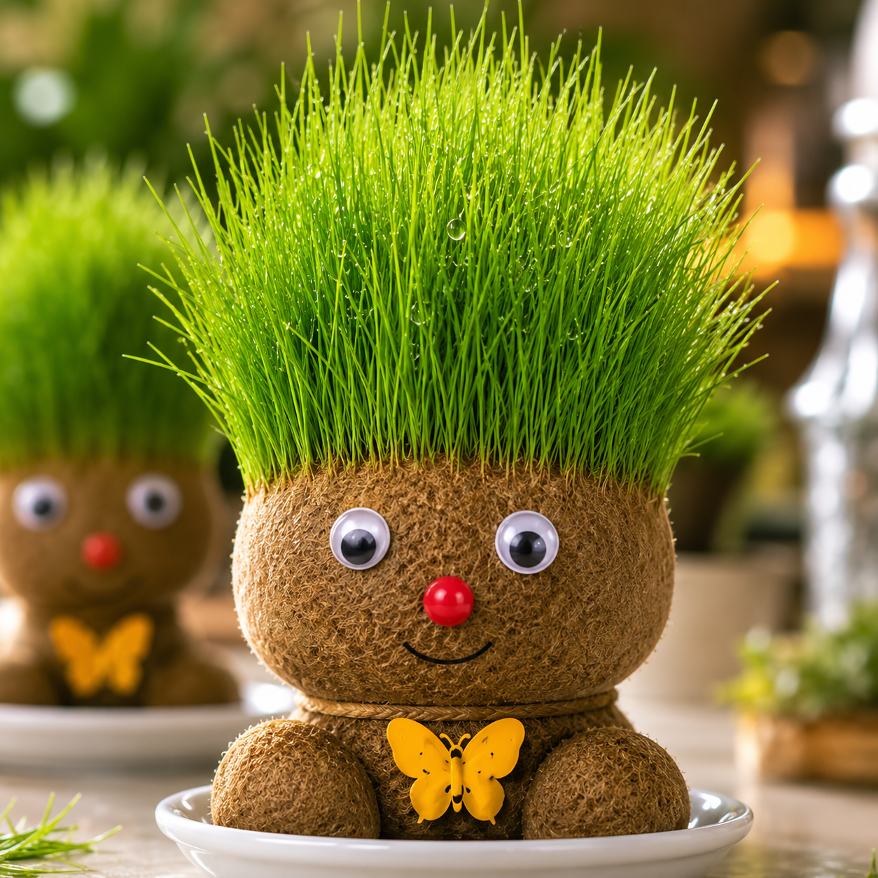 Indoor Growing Grass Head Doll
