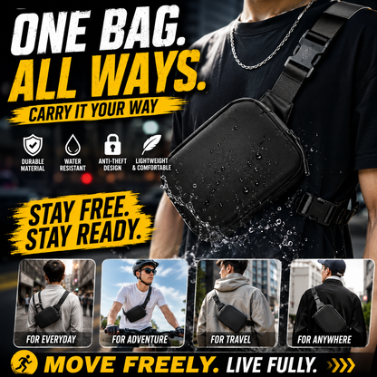 UNISEX Nylon Waterproof Belt Chest Bag