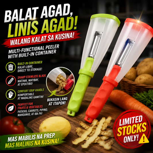 Multi-functional Peeler with Built-in Container
