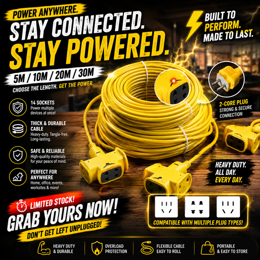 Heavy Duty Extension Cord Socket