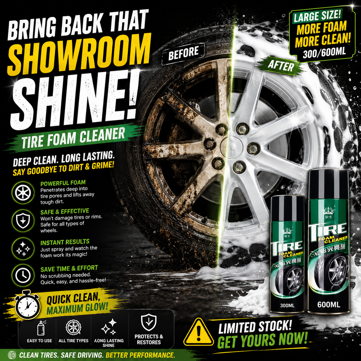 Tire Foam Cleaner