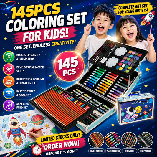 145PCS Coloring Set for Kids