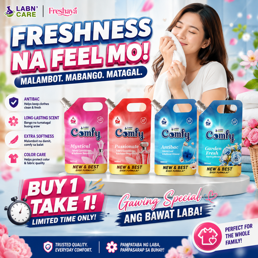 BUY 1 TAKE 1 | LABN'CARE Comfy Liquid Fabric Conditioner & Softeners 500ML