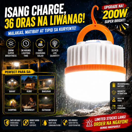 Solar Powered Light Bulb 200watts
