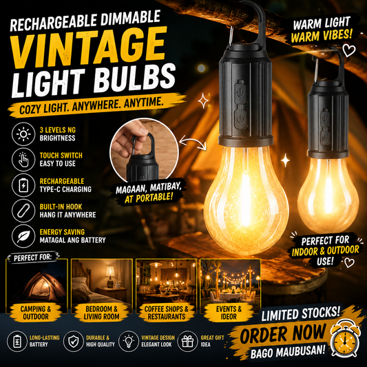 Rechargeable Dimmable Vintage Light Bulbs