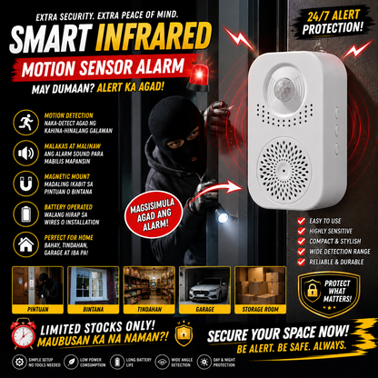 Smart Infrared Motion Sensor Alarm