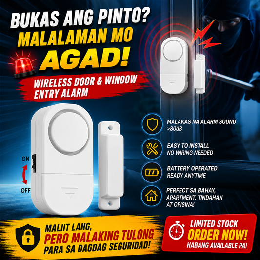 Wireless Door And Window Entry Alarm