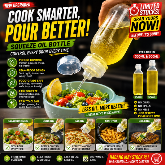 Leak Proof Condiments Squeeze Bottle 3PCS SET!