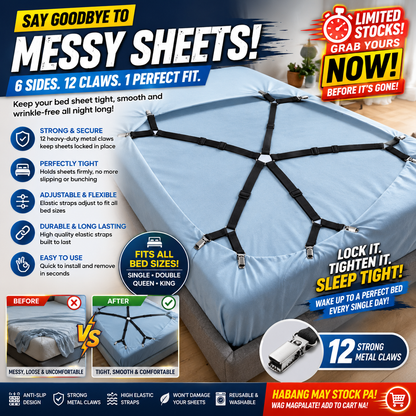 6 Sides Bed Sheet Clip