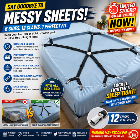 6 Sides Bed Sheet Clip
