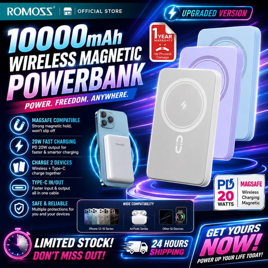 WIRELESS MAGNETIC CHARGING POWERBANK