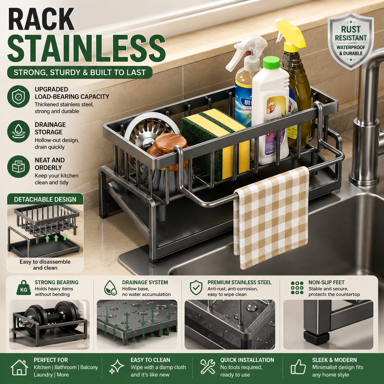 Sponge Drainer Rack