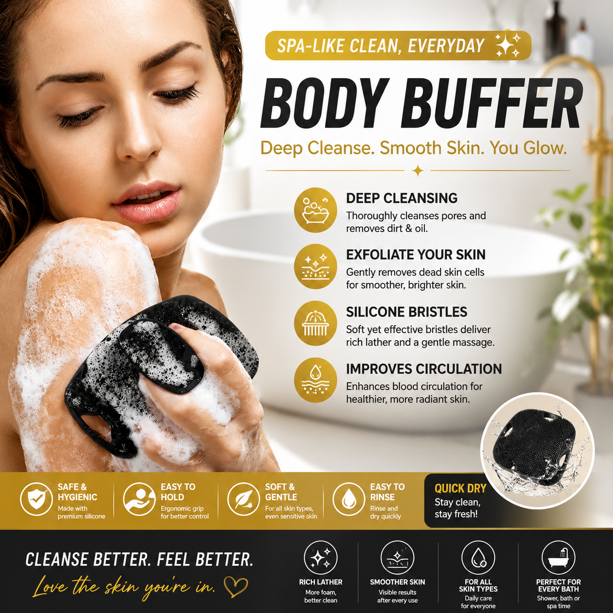 Silicone Skin Exfoliator Scrub