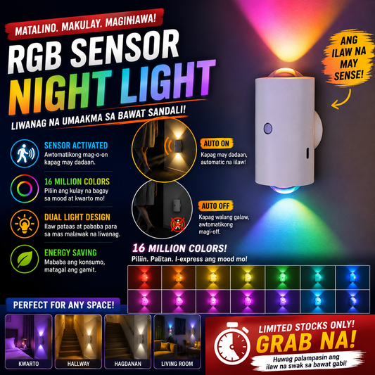 Rechargeable RGB Ambient Light with Motion Sensor