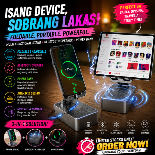 3-IN-1 PHONE STAND BLUETOOTH SPEAKER