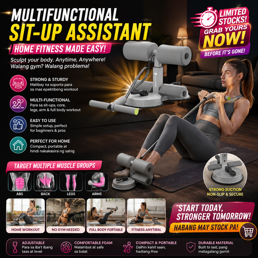 Double Suction Sit Up Bar Exercise Equipment