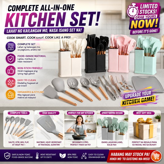 19pcs Silicone Kitchen Utensils Set