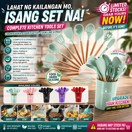 19pcs Silicone Kitchen Utensils Set