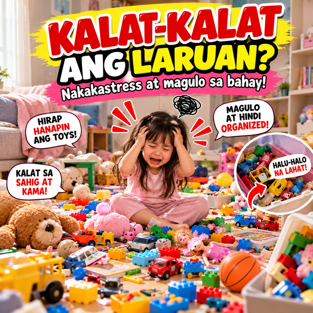 3 Layers Toy Organizer Storage Rack