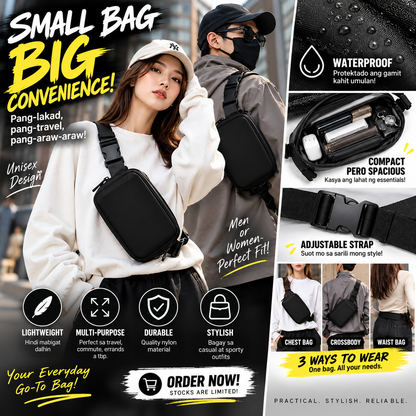 UNISEX Nylon Waterproof Belt Chest Bag