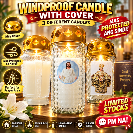 Windproof Candle with Cover