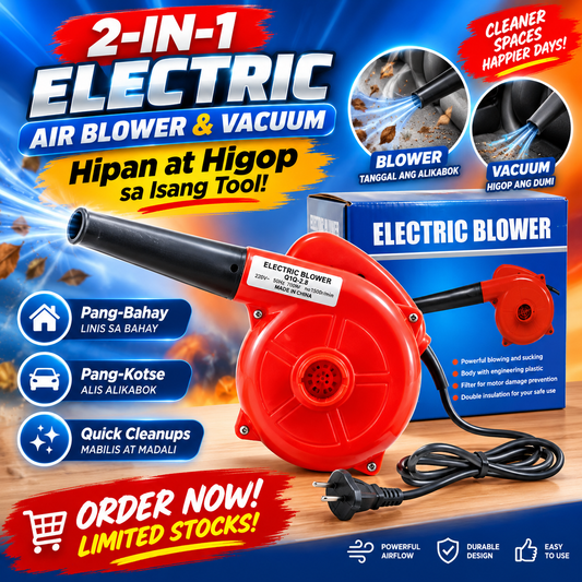 2-in-1 Electric Air Blower and Vacuum Cleaner