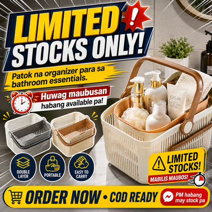 Double Layer Portable Shower Caddy
