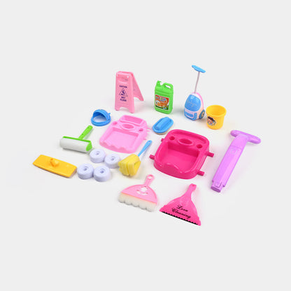 Children's Mini Cleaning Car Trolley Set