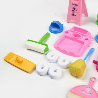 Children's Mini Cleaning Car Trolley Set