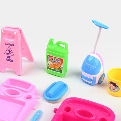 Children's Mini Cleaning Car Trolley Set