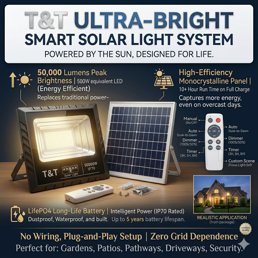 BUY 1 TAKE 1 | T&T Solar Garden Light with Remote Control