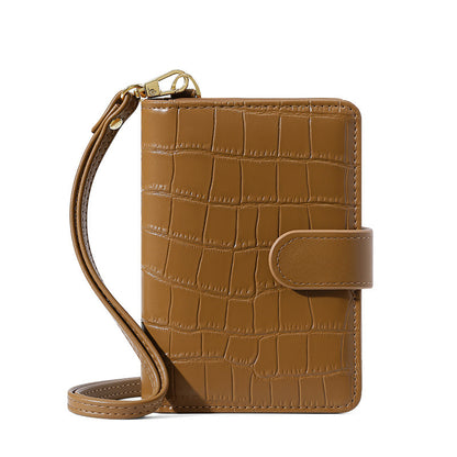 Leather Passport Holder with Neck Lanyard