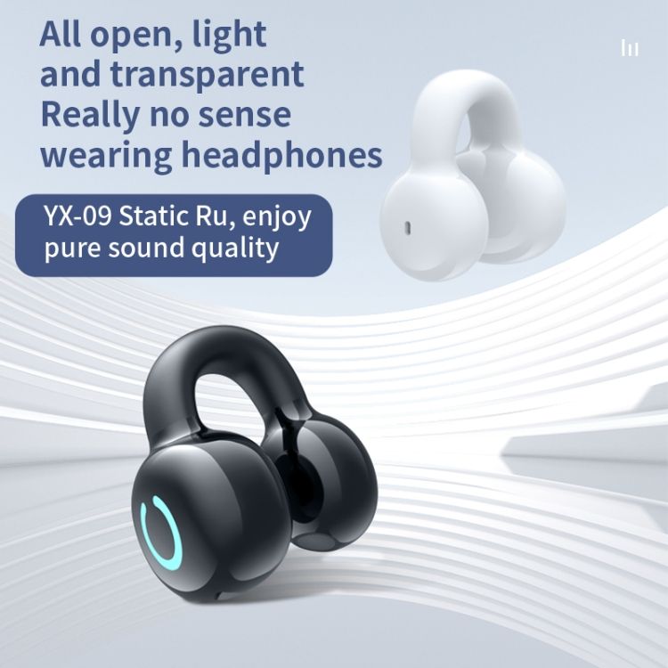 Single Ear Clip-On Headset