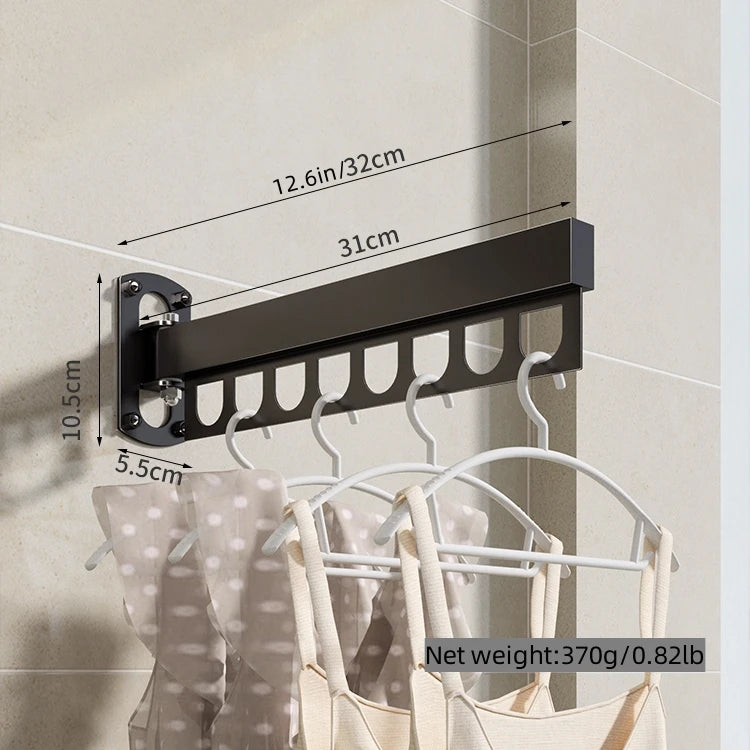 Wall Mounted Folding Retractable Clothes Drying Rack