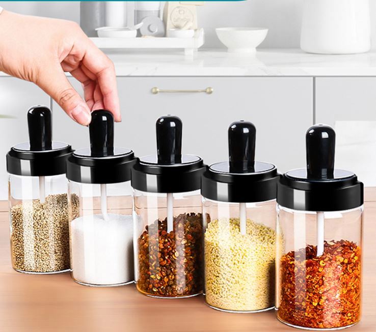 Seasoning Jar with Spoon 10pcs